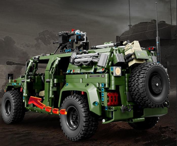 Military Warrior Off-Road Vehicle Building Block Set | General Jim's Toys & Bricks | GJ-WOR