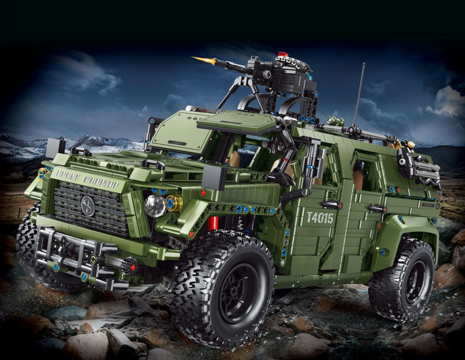 Military Warrior Off-Road Vehicle Building Block Set | General Jim's Toys & Bricks | GJ-WOR