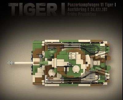 WW2 Tiger I Heavy Tank - Authentic Replica Building Blocks WW2 Tiger I Heavy Tank - Authentic Replica Building Blocks