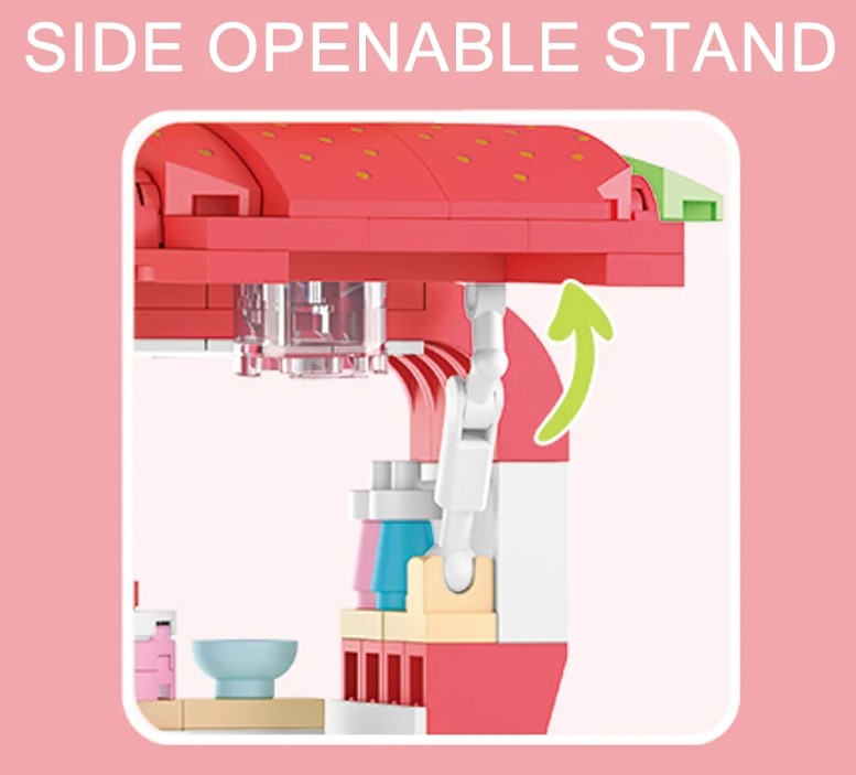 Strawberry Cake Stand Building Blocks Set  | General Jim's Toys & Bricks | GJ-SC