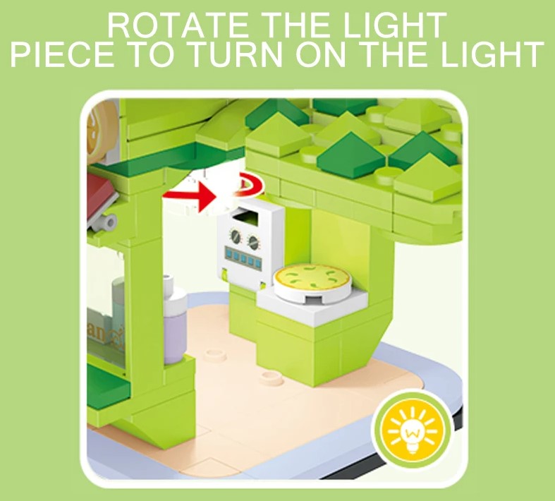 Durian Pizza Stand Building Blocks Set | General Jim's Toys & Bricks |
