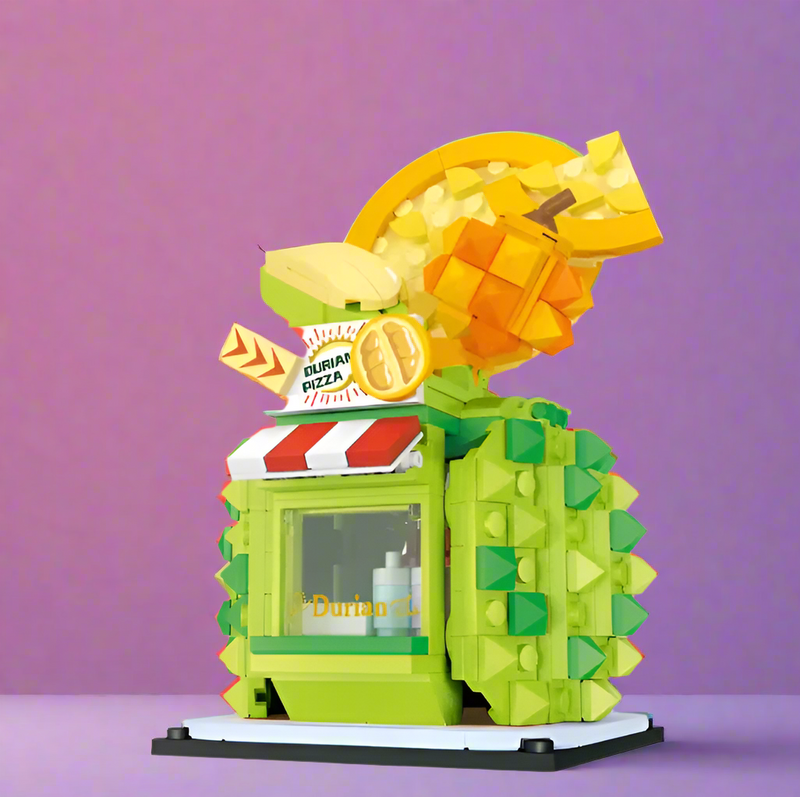Durian Pizza Stand Building Blocks Set | General Jim's Toys & Bricks | GJ-DP