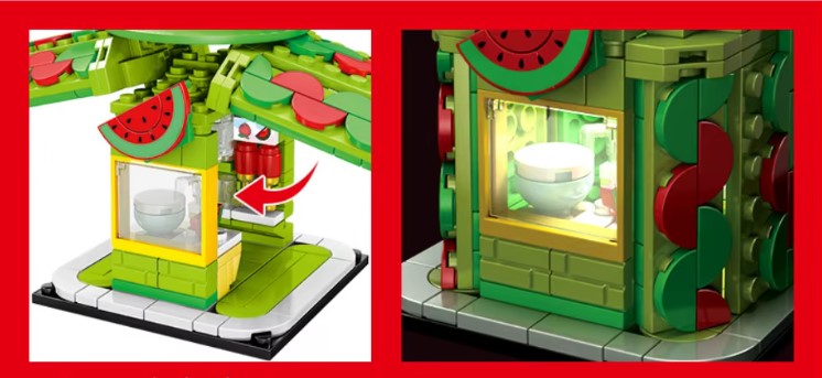 Sweet Slice Watermelon Stand Building Blocks Set  | General Jim's Toys & Bricks | GJ-WS