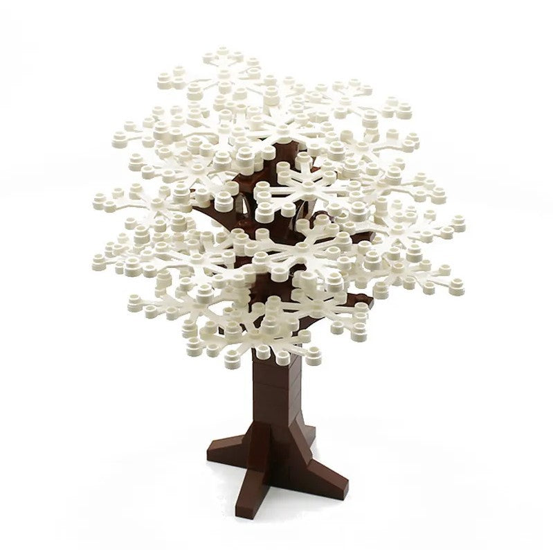 2 White Trees – Botanical Building Block Decoration| General Jim's Toys & Bricks | GJ-2WHT