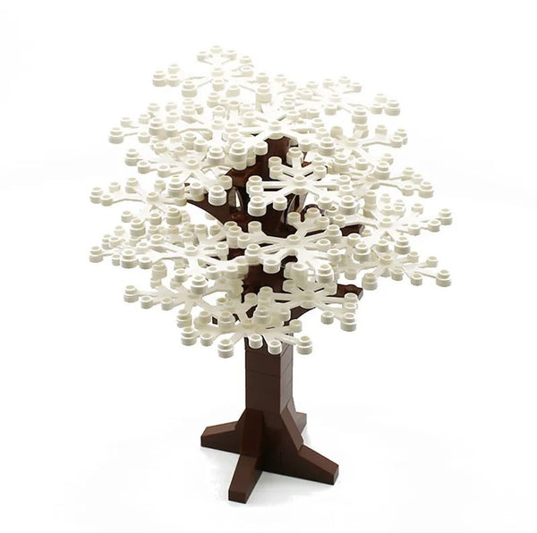 4 White Trees – Botanical Building Block Decoration| General Jim's Toys & Bricks | GJ-4WHT