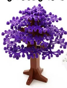 2 Purple Trees – Botanical Building Block Decoration| General Jim's Toys & Bricks | GJ-2PURPT