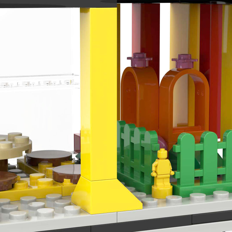 274 Piece City Creator Street Fast Food Restaurant Building Blocks Toy Bricks Set | General Jim's Toys