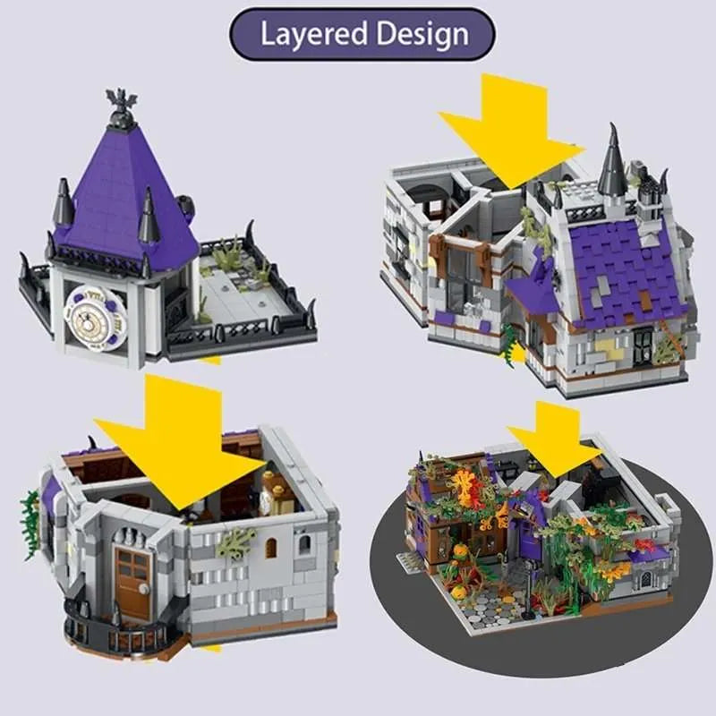 Haunted Manor Modular Building Block Set | General Jim's Toys & Bricks | GJ-HM