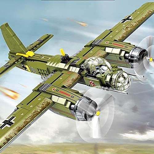 OPEN BOX Iron Empire WW2 Airplane Bomber JU-88 Building Blocks Toy Plane | General Jim's Toys