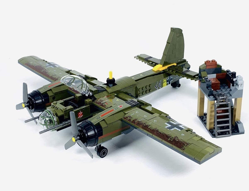 OPEN BOX Iron Empire WW2 Airplane Bomber JU-88 Building Blocks Toy Plane | General Jim's Toys