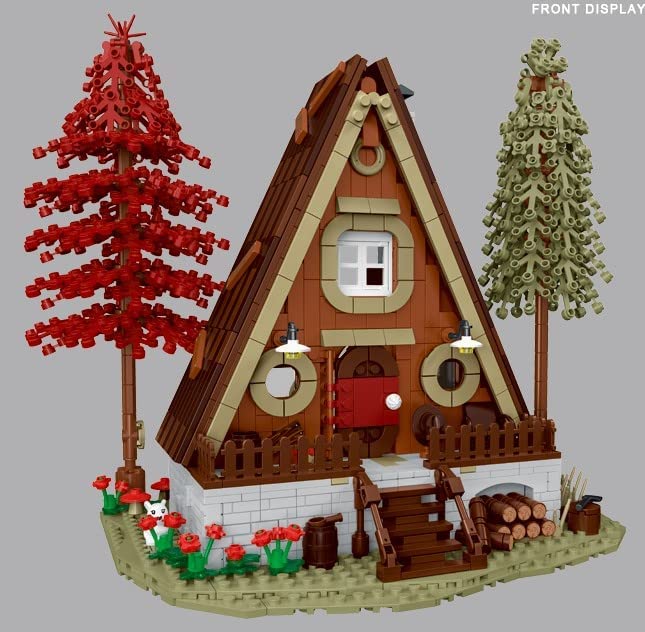 Open Box Modular Cabin In the Woods Building Blocks Toy Brick Building Set | General Jim's Toys