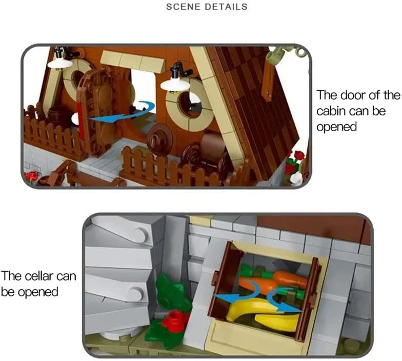 Open Box Modular Cabin In the Woods Building Blocks Toy Brick Building Set | General Jim's Toys