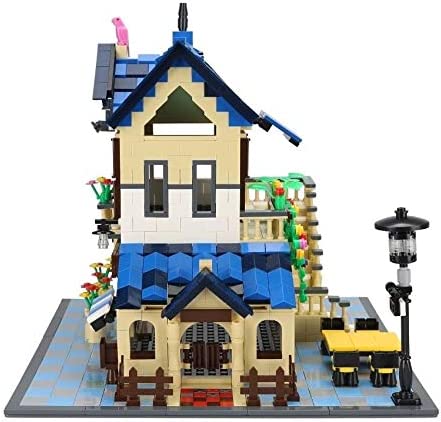 Open Box French Lodge Street View Creator Modular City Building Blocks Set | General Jim's Toys
