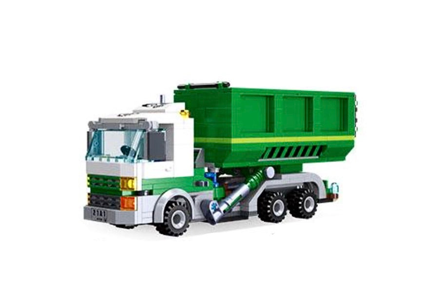 Roll-Off Skip Loader Dump Truck Building Block Set | General Jim's Toys & Bricks | GJ-GWSL