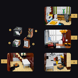 Modern Architecture Modular Villa Building Set | General Jim's Toys & Bricks | GJ-MAH