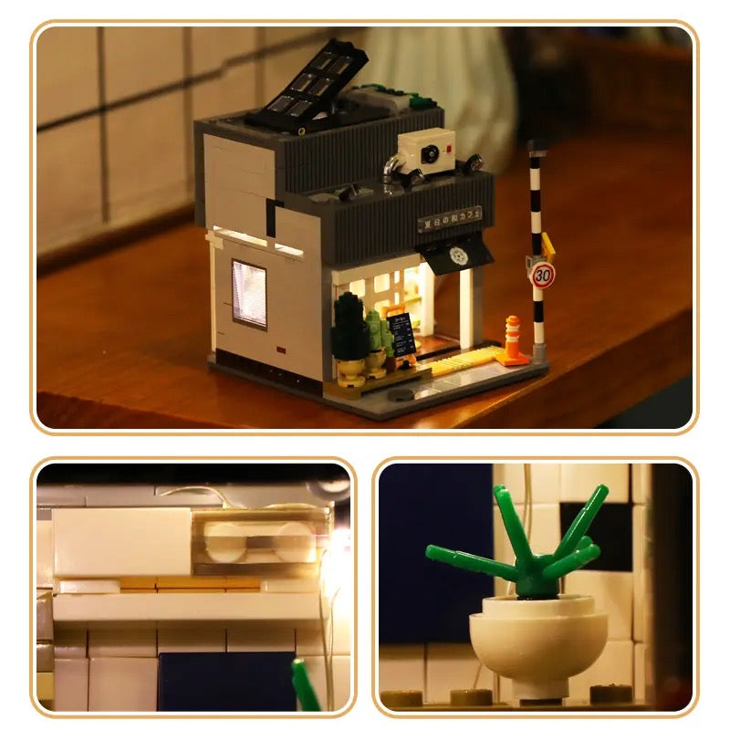 Japanese Coffee Shop Cafe Brick Building Toy Set Modular Building Blocks Set | General Jim's Toys