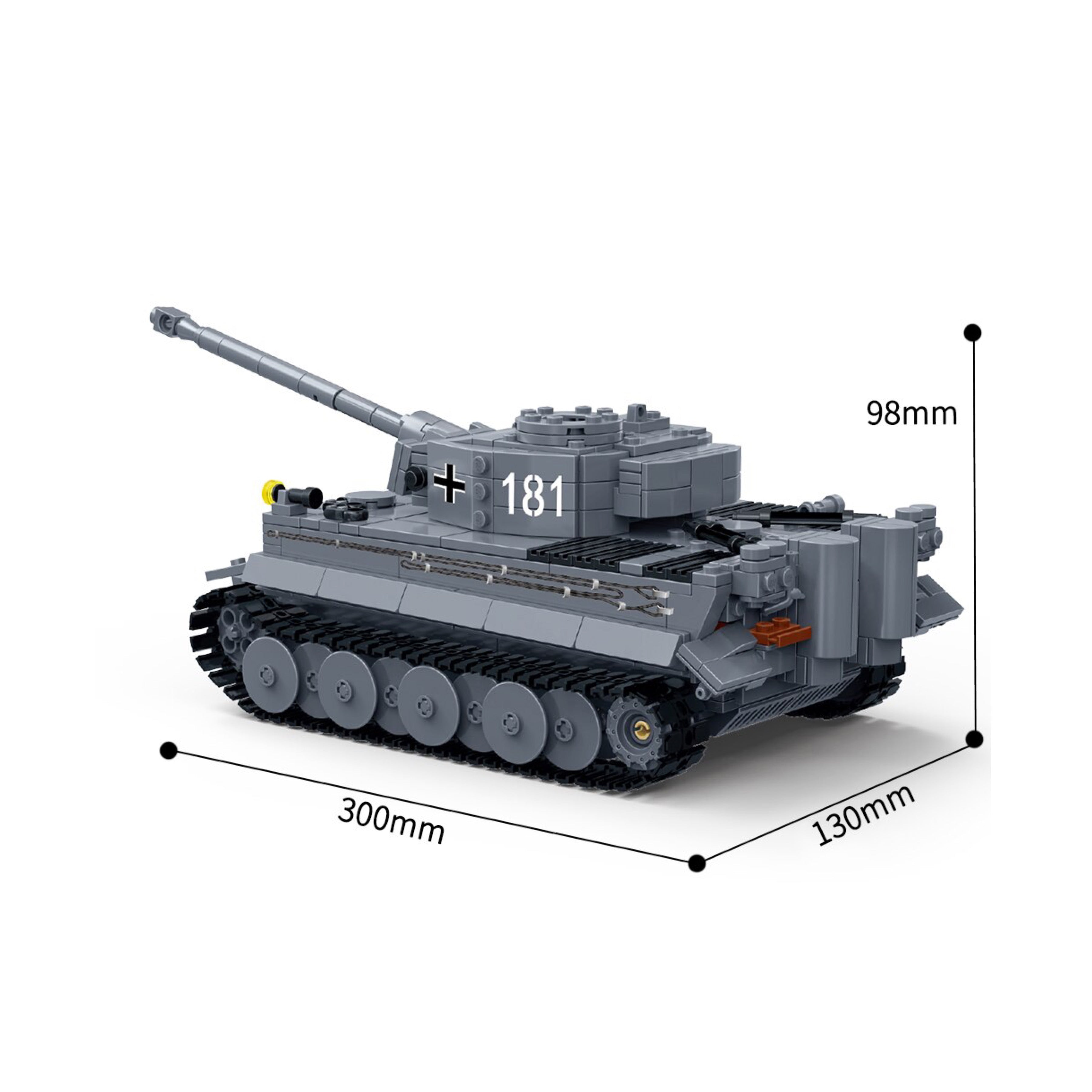 German King Tiger Tank WWII Building Block Set | General Jim's Toys & Bricks | GJ-GGTT