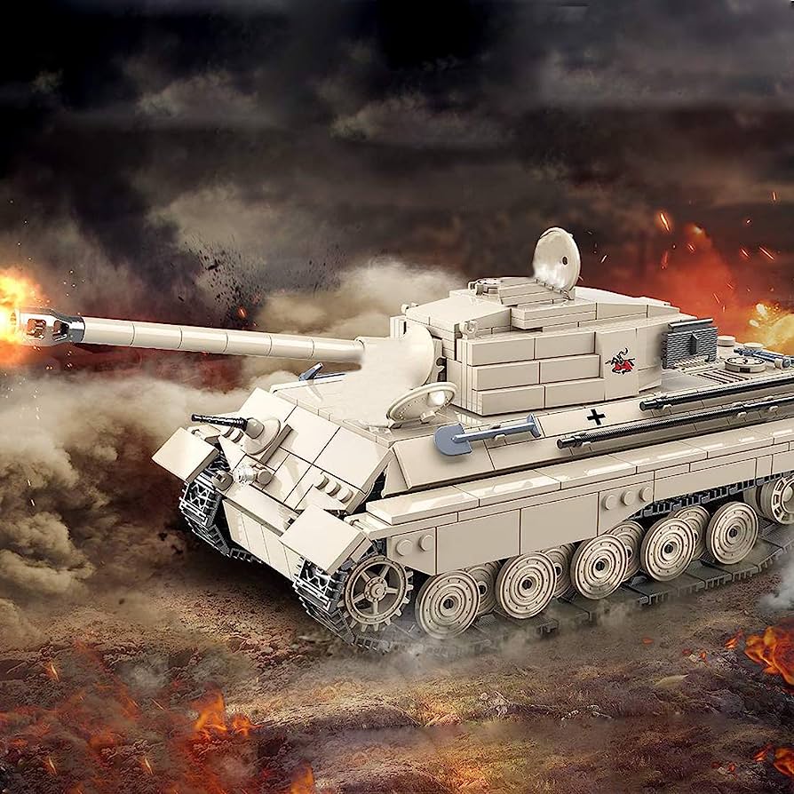 World War II German King Tiger Panzer VI Tank Building Blocks Set | General Jim's Toys & Bricks | GJ-GKTT