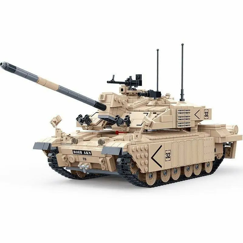 British Challenger II Main Battle Tank Building Blocks Set | General Jim's Toys & Bricks | GJ-UMHT