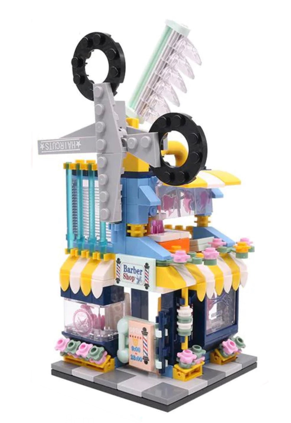 Vintage Barber Shop & Salon Modular Building Blocks Set | General Jim's Toys & Bricks | GJ-BS