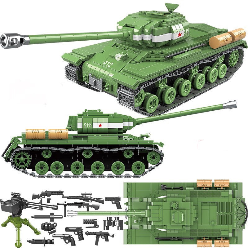 Soviet Russia IS-2M Building Blocks Heavy Tank Toy | General Jim's Toys & Bricks | GJ-R2MHT