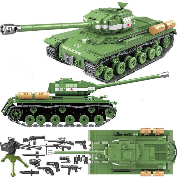 Soviet Russia IS-2M Building Blocks Heavy Tank Toy | General Jim's