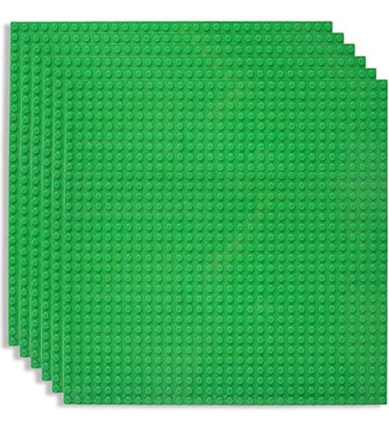 General Jim's Toys and Bricks Classic Green 10 x 10 Baseplates - Building Blocks Baseplates