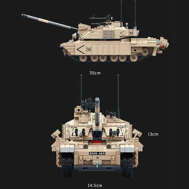 British Challenger II Toy Building Blocks Main Battle Tank
