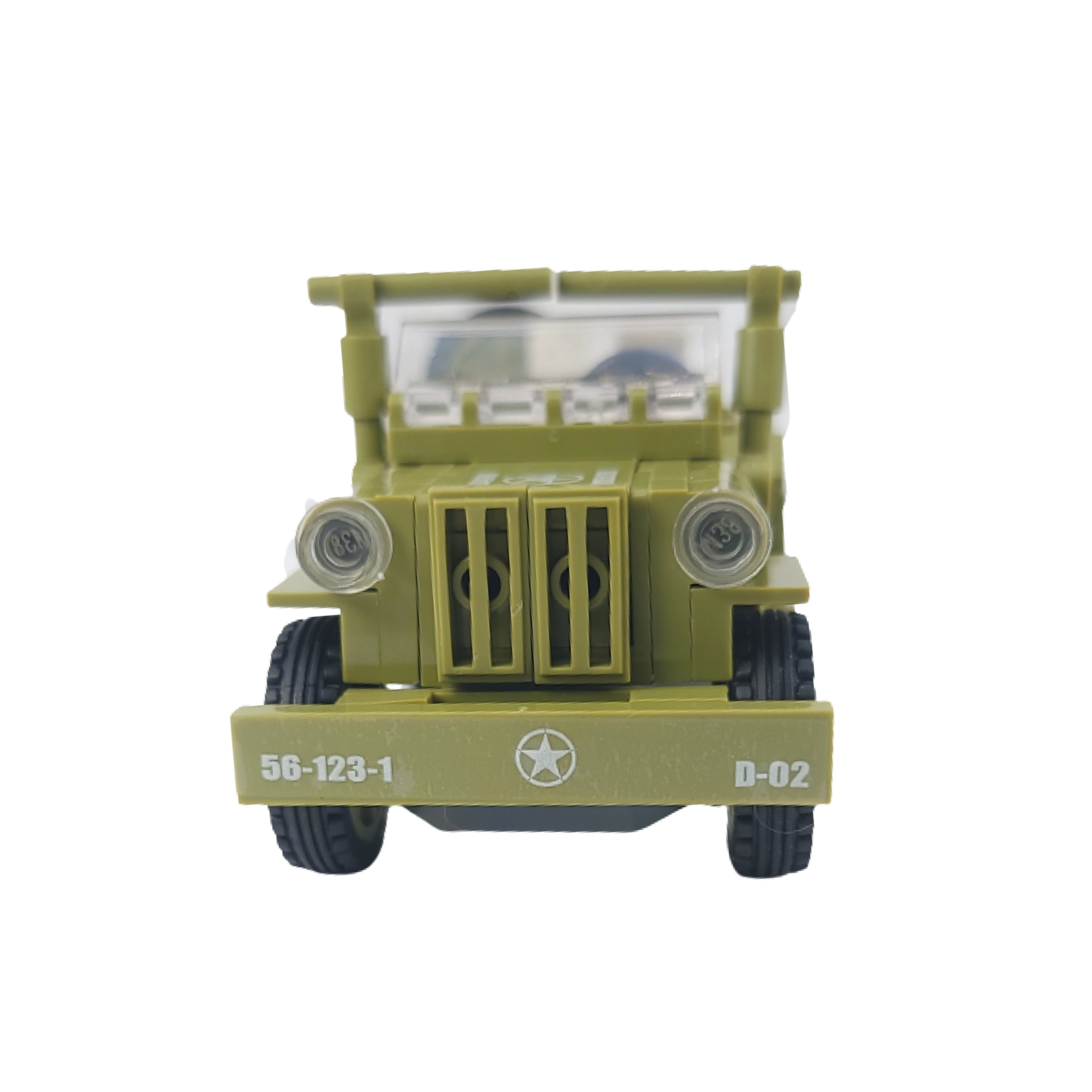 WWII Military Willy’s Jeep & Artillery Building Blocks Set | General Jim’s Toys & Bricks | GJ-WILA