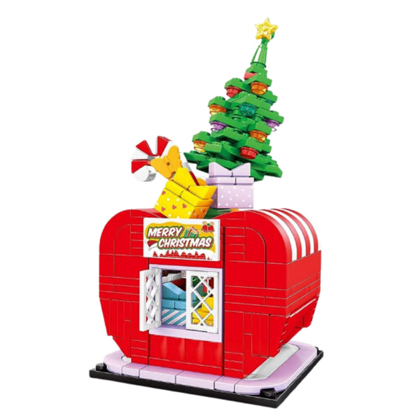 Christmas Apple House Fun and Colorful Modular Building Blocks Toy Building Shop