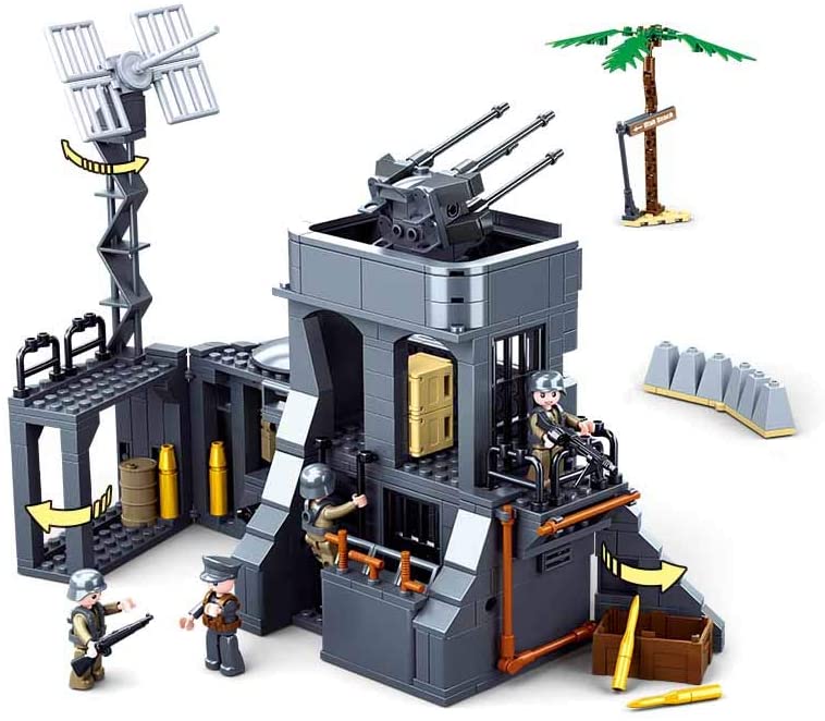 Open Box | World War II German Atlantic Wall Building Blocks Set | 765 Pieces | GJ-AWBS