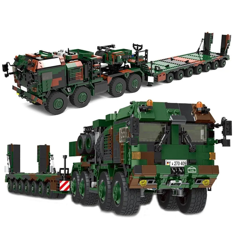 SLT Mammut Heavy Duty Tractor Unit and Tank Transporter Building Blocks Set