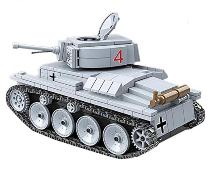 WW2 Tank German LT-38 Light Tank Building Blocks Set