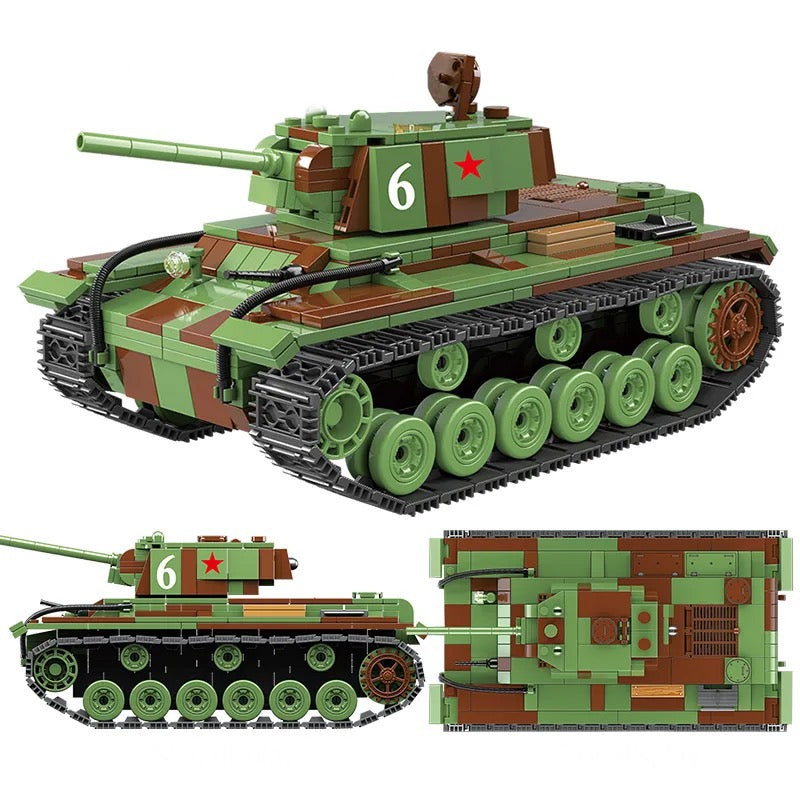 KV1 Russian Soviet Building Blocks Model Toy Tank Bricks Set