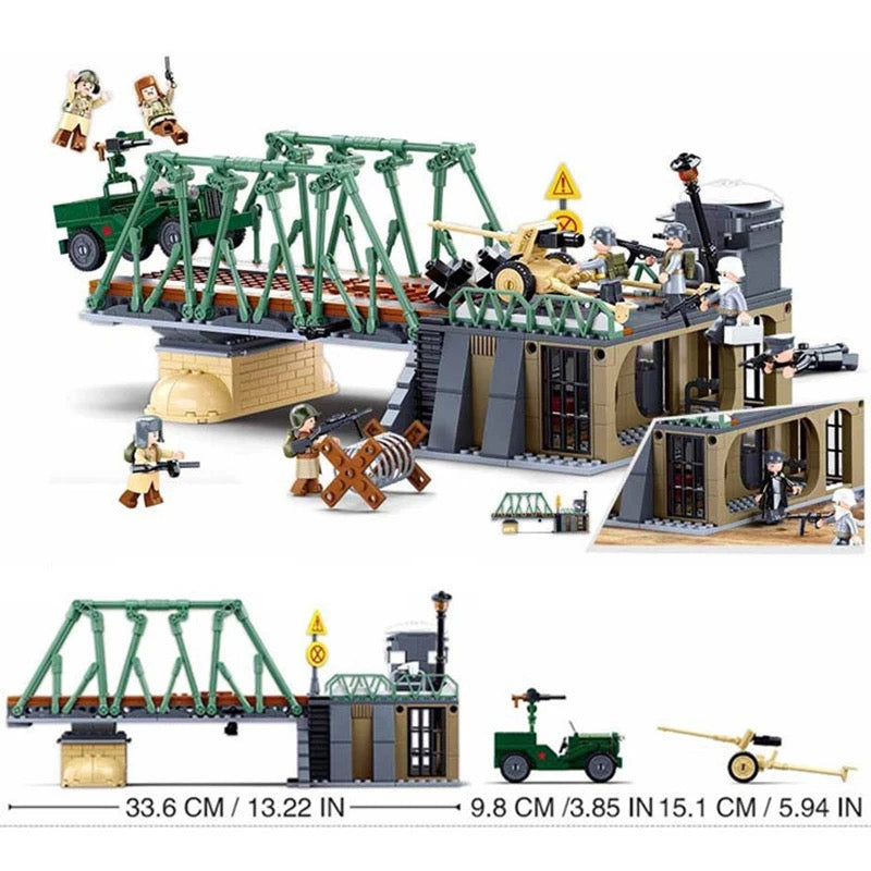 WWII Battle of Budapest Military Building Blocks Bricks Set | General Jim's Toys & Bricks | GJ-BHBS