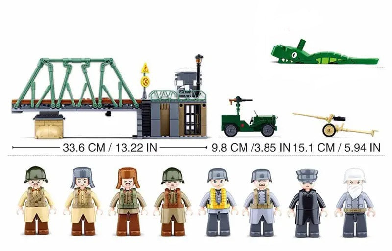 WWII Battle of Budapest Military Building Blocks Bricks Set | General Jim's Toys & Bricks | GJ-BHBS