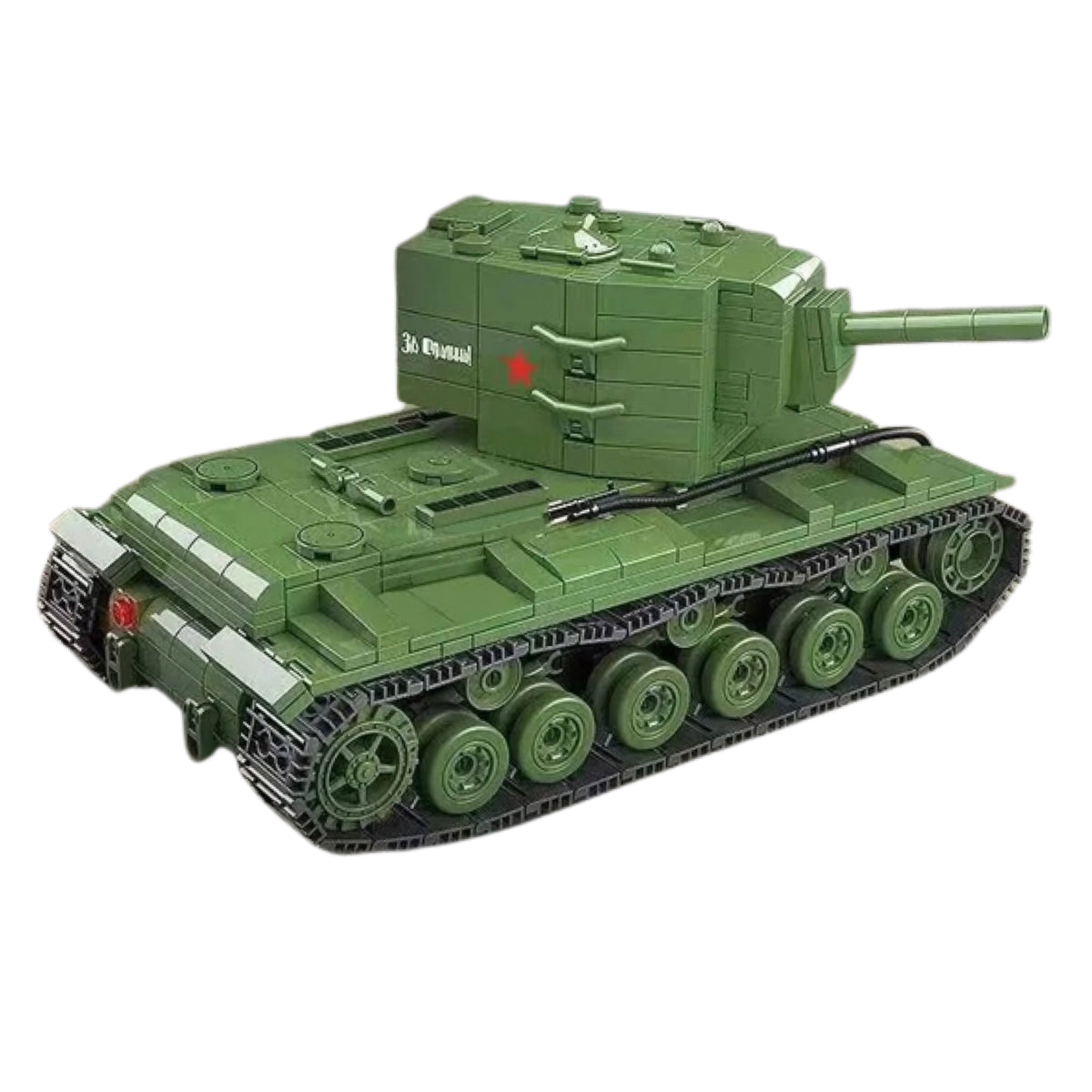 Open Box KV2 Heavy Panzer World War 2 Soviet Tank Building Blocks Toy Set
