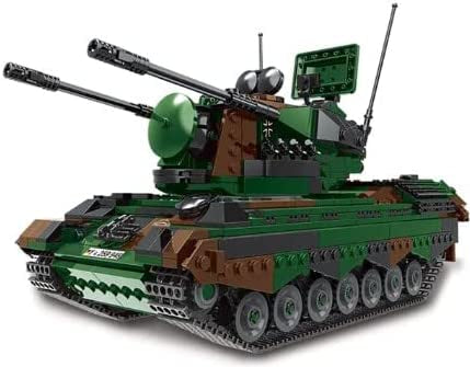 Open Box WW2 West German Flakpz Building Blocks Toy Tank Set