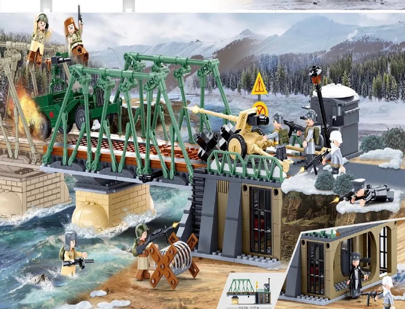 WWII Battle of Budapest Military Building Blocks Bricks Set | General Jim's Toys & Bricks | GJ-BHBS