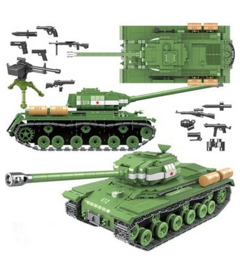 Soviet Russia IS-2M Building Blocks Heavy Tank Toy | General Jim's Toys & Bricks | GJ-R2MHT