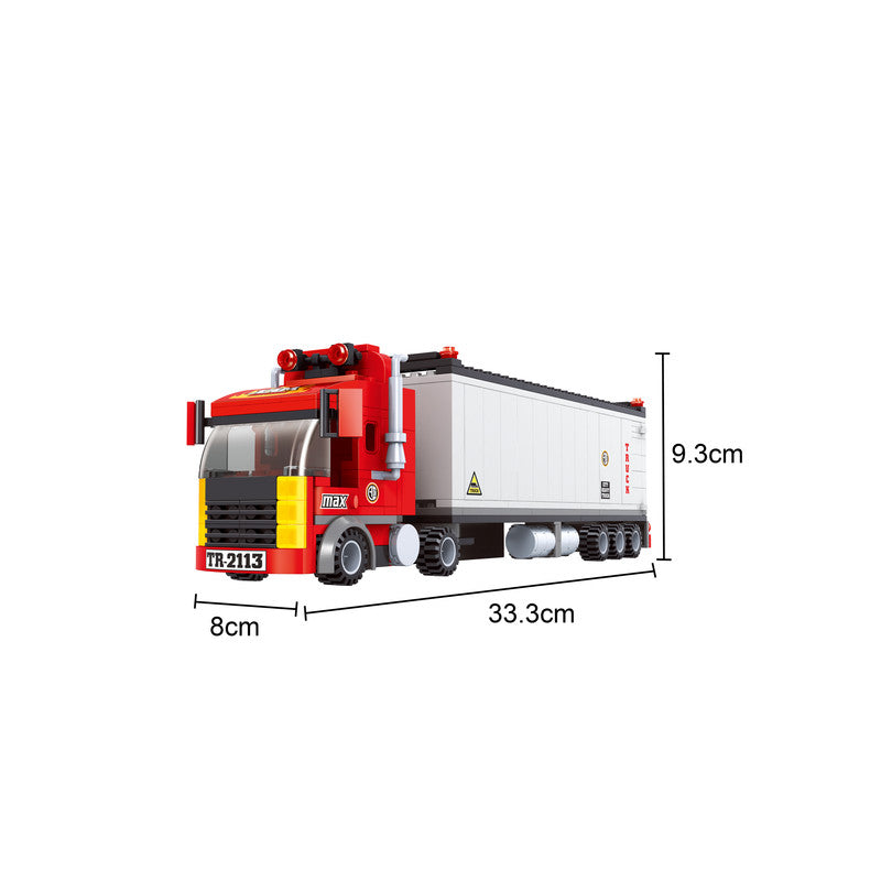 Big Rig Tractor Trailer Truck Building Blocks Set | General Jim's Toys & Bricks | GJ-KOT