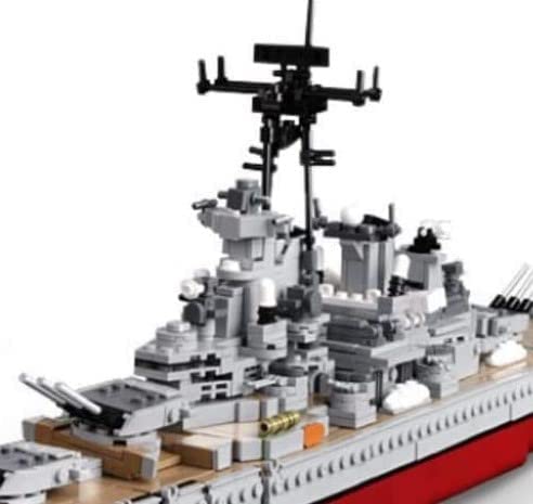 Open Box Large USS Missouri Battleship Building Blocks Toy Bricks Set | General Jim's Toys