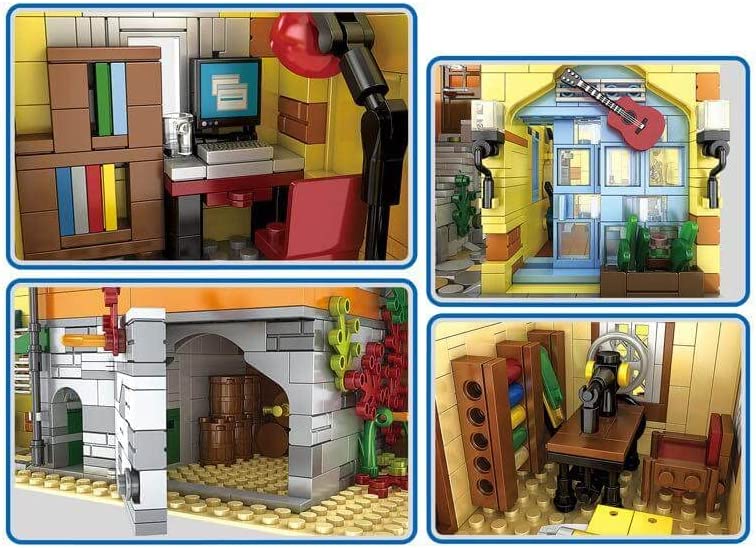 OPEN BOX Lighted Music Store Cafe and Lounge Modular MOC Building Blocks Toy Bricks Set |General Jim's Toys