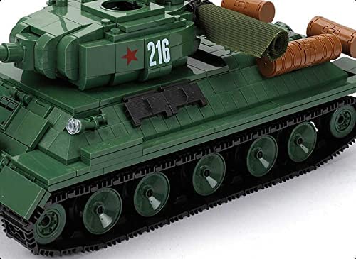 Open Box T-34 Medium Soviet Building Blocks Toy Bricks WW2 Military Tank