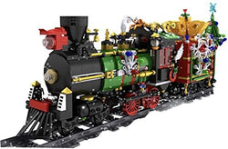 Open Box Motorized Christmas Train with Sound & Lights Building Blocks Toy Bricks Building Set | General Jim's Toys