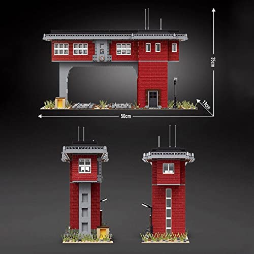 Open Box | Railroad Signal Station Building Blocks Set | 1,809 Pieces | GJ-RSS