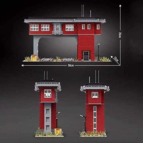 OPEN BOX Railroad Signal Station Building Blocks Toy Bricks Set | General Jim's Toys