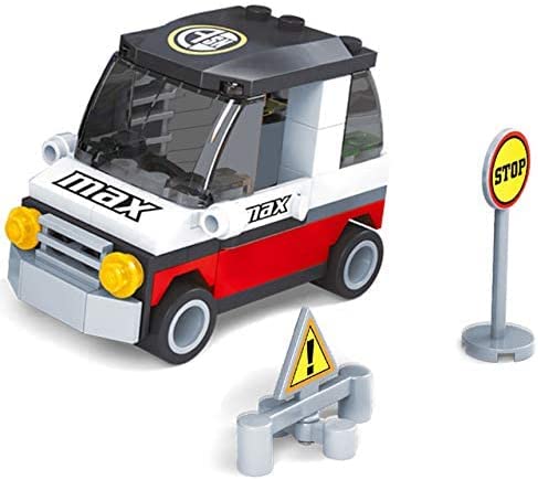 Open Box | Railway Flatbed Train Car with Cars Building Block Set