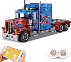 Open Box Semi Truck Remote Control Building Blocks Toy Bricks Set | General Jim's Toys