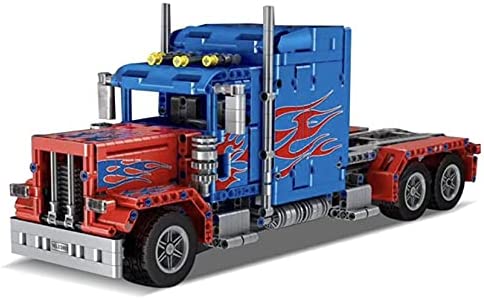 Open Box Semi Truck Remote Control Building Blocks Toy Bricks Set | General Jim's Toys